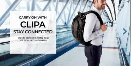 Clipa 공식 브랜드 이미지 — 가방·백팩을 거는 인스턴트 백 행어